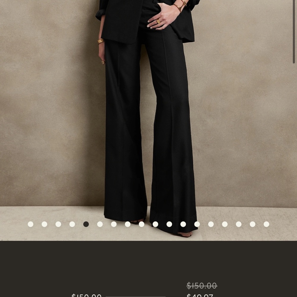 Banana Republic size 2 “lido” wide leg pant